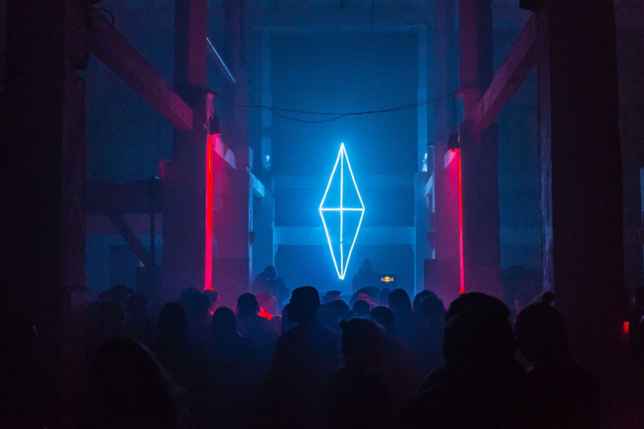 The stylish discotheque with a large floor plays music from salsa to house.